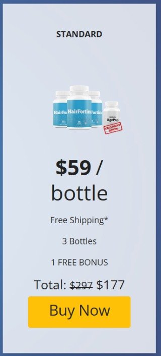 HairFortin sale 3 Bottles